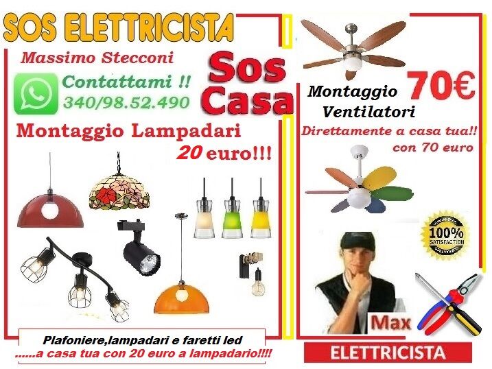 5323207  Montaggio lampadario Roma e